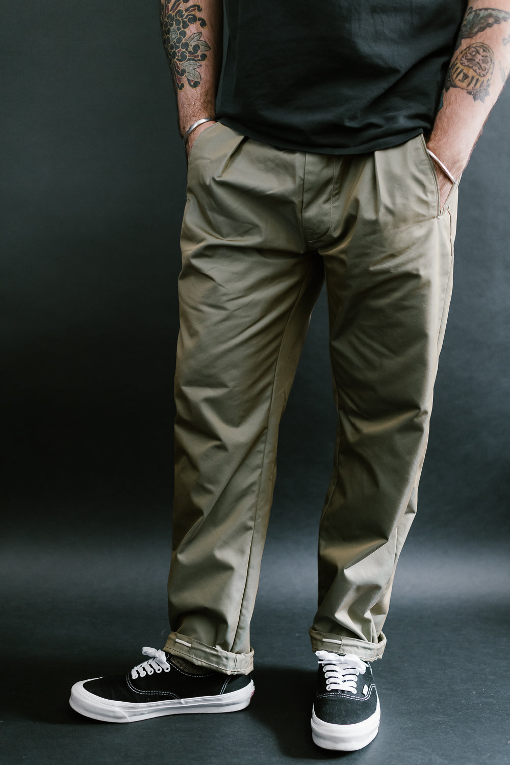 3315-FTO - E-Z Lax 4 P/C - French Twill Olive | James Dant