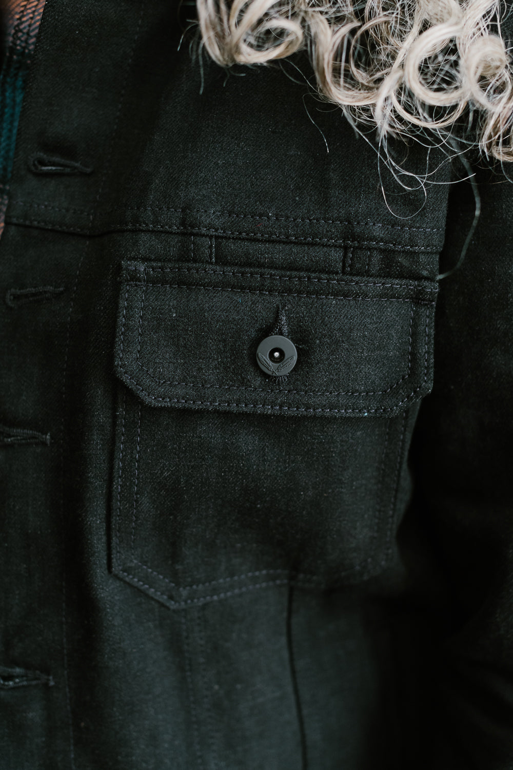 15oz Proprietary Selvedge Lined Cruiser Jacket - Stealth