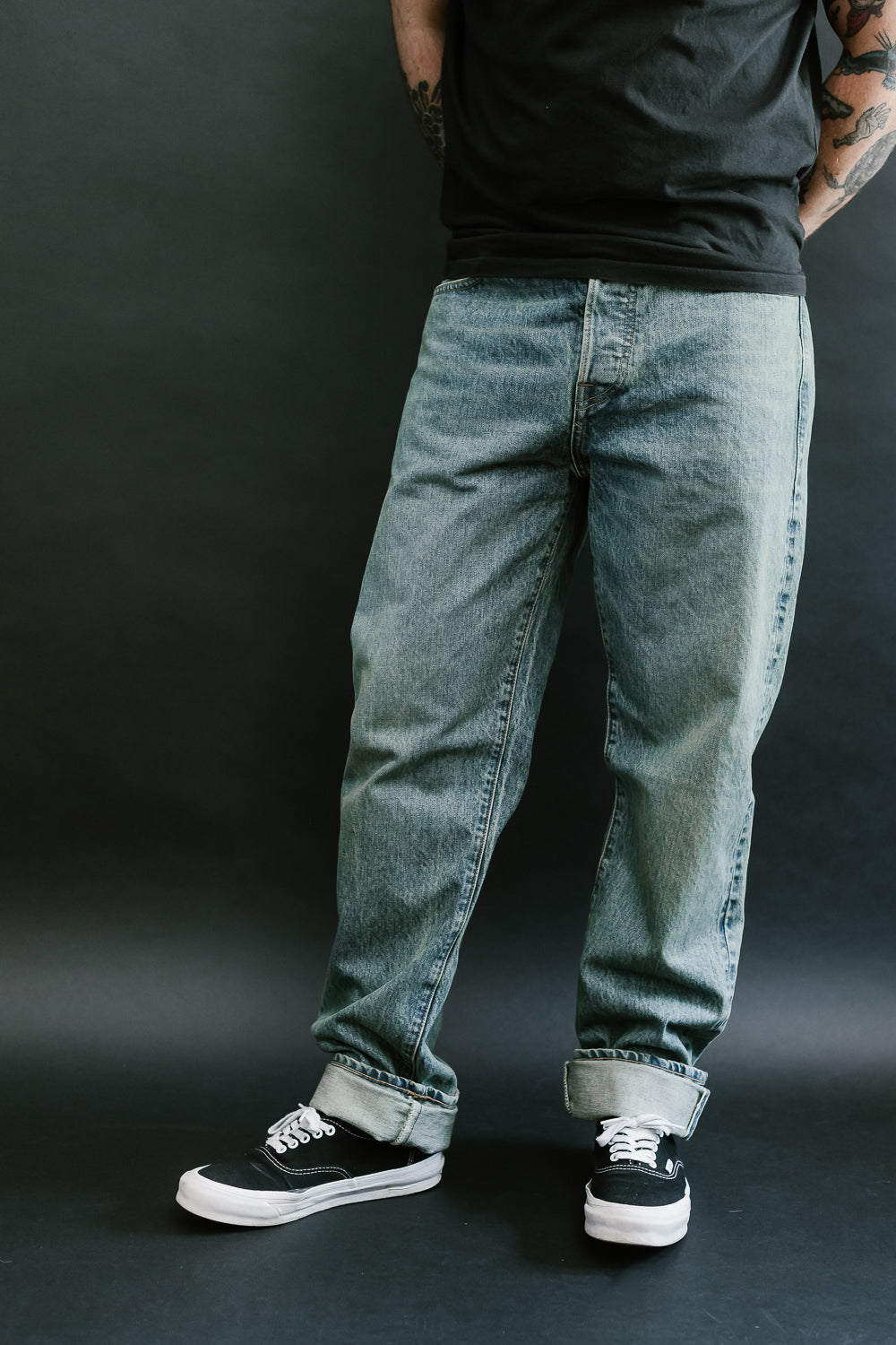 15oz - Washed Selvedge Strider Pant - Light Indigo