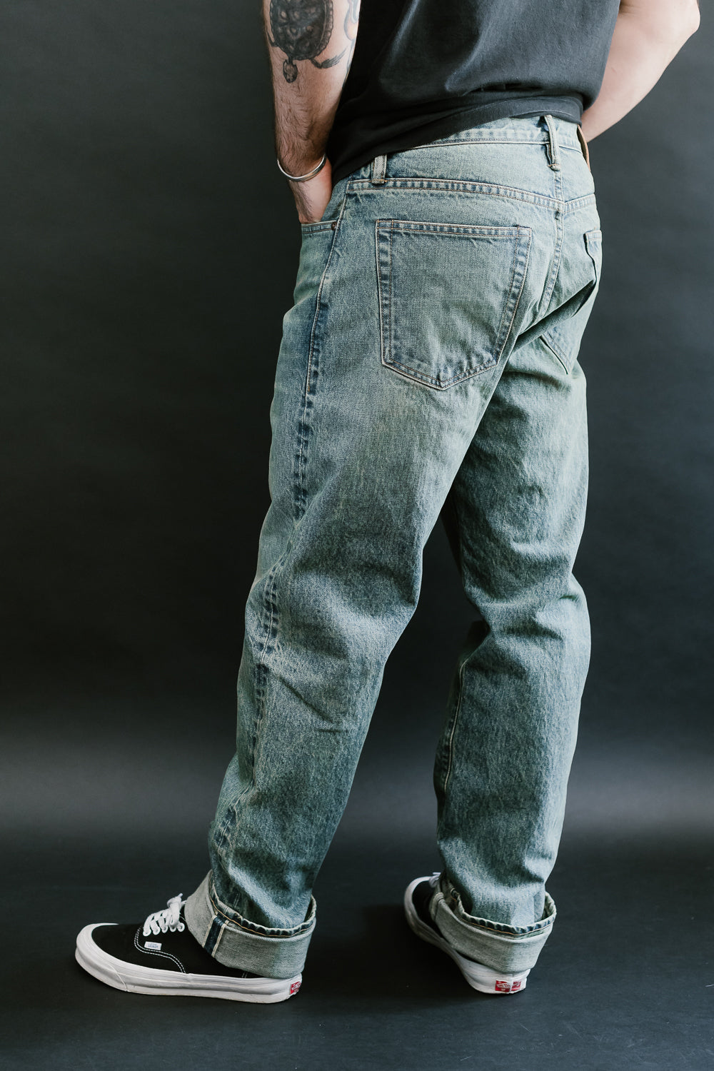 15oz - Washed Selvedge Strider Pant - Light Indigo