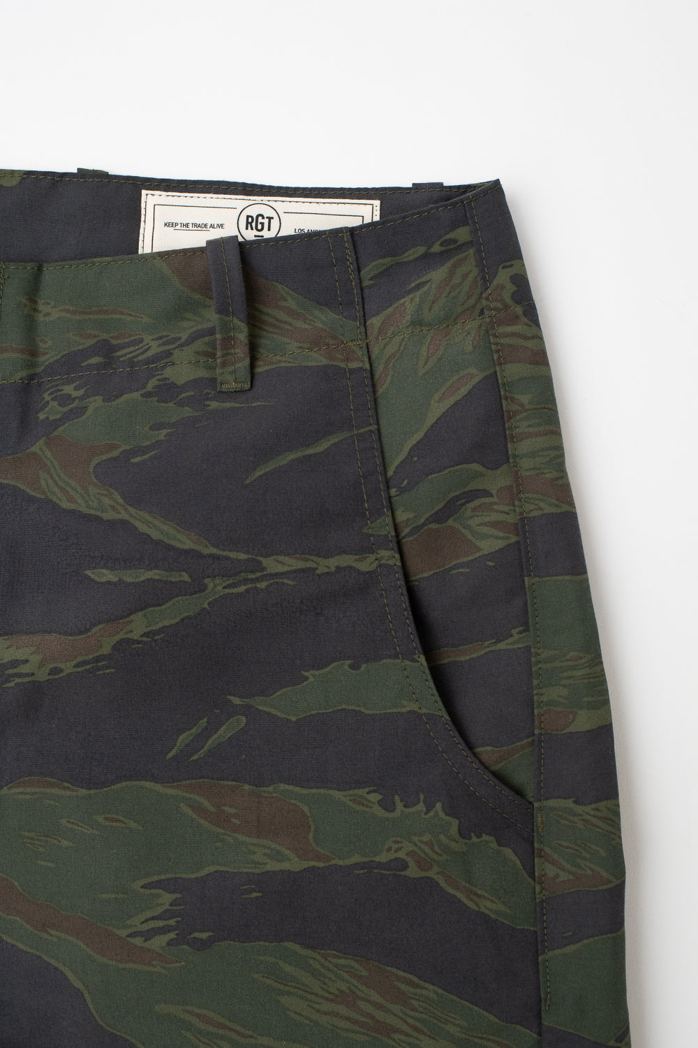 5oz - Fatigue Shorts - Green Tiger Camo