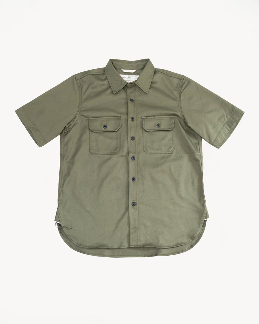 9oz Field Shirt Twill Selvedge - Olive