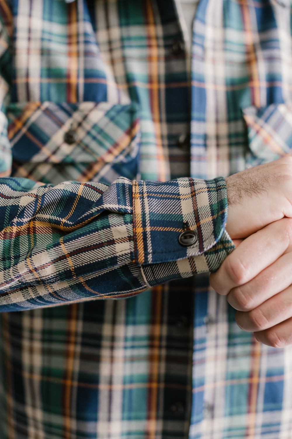 9oz University Plaid Field Shirt - Green