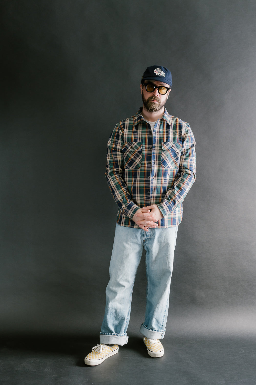 9oz University Plaid Field Shirt - Green