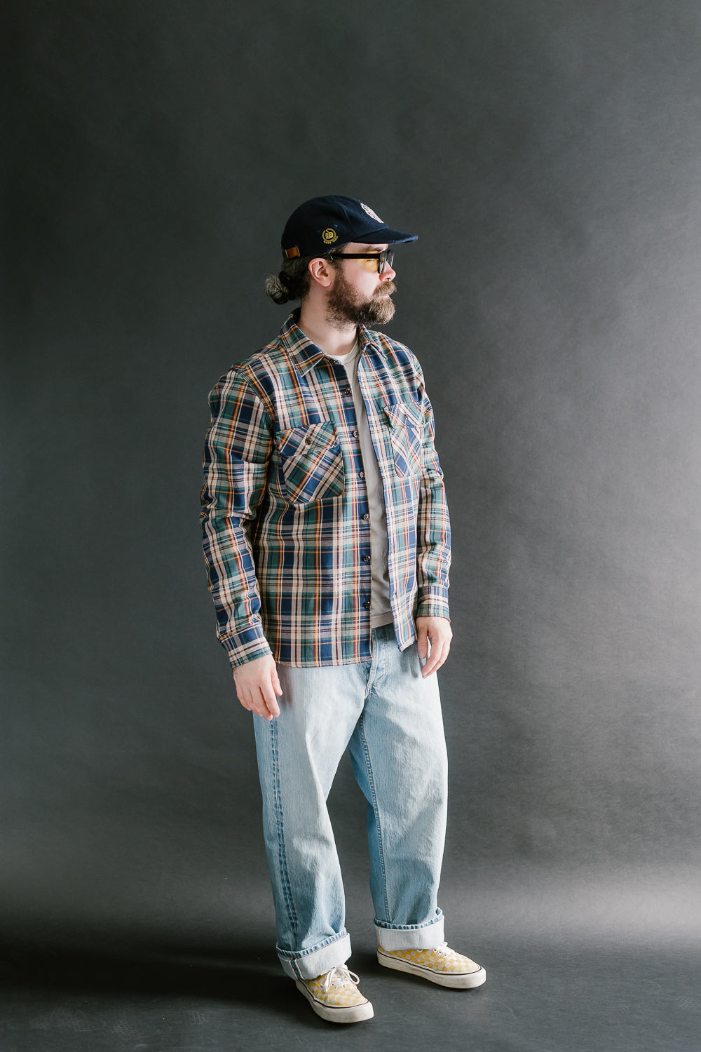 9oz University Plaid Field Shirt - Green