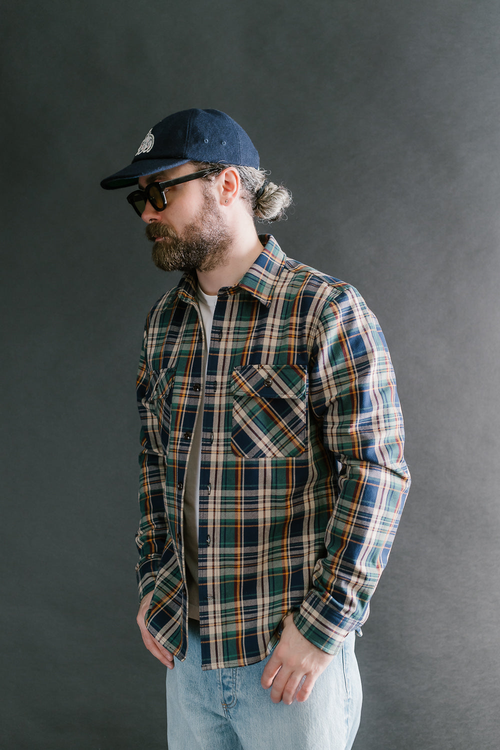 9oz University Plaid Field Shirt - Green