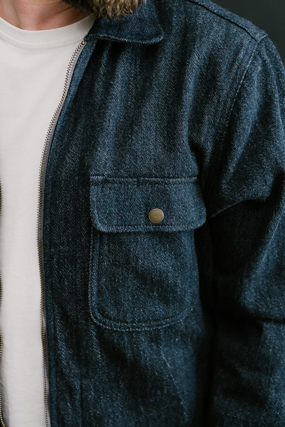 Field Jacket Knit Denim - Indigo