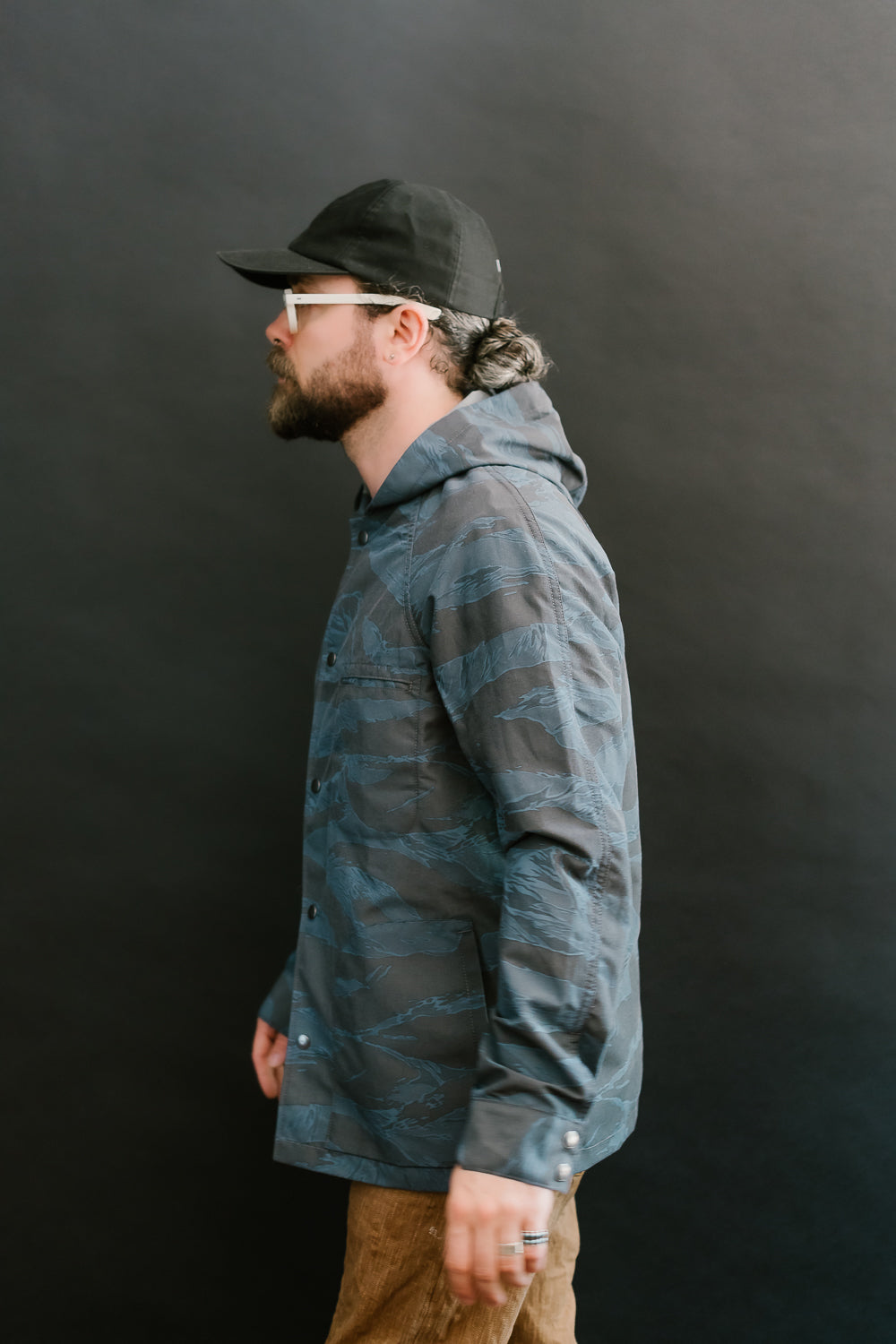 5oz Hooded Supply Jacket - Blue Tiger Camo