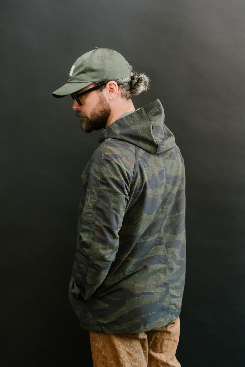 5oz Hooded Supply Jacket - Green Tiger Camo