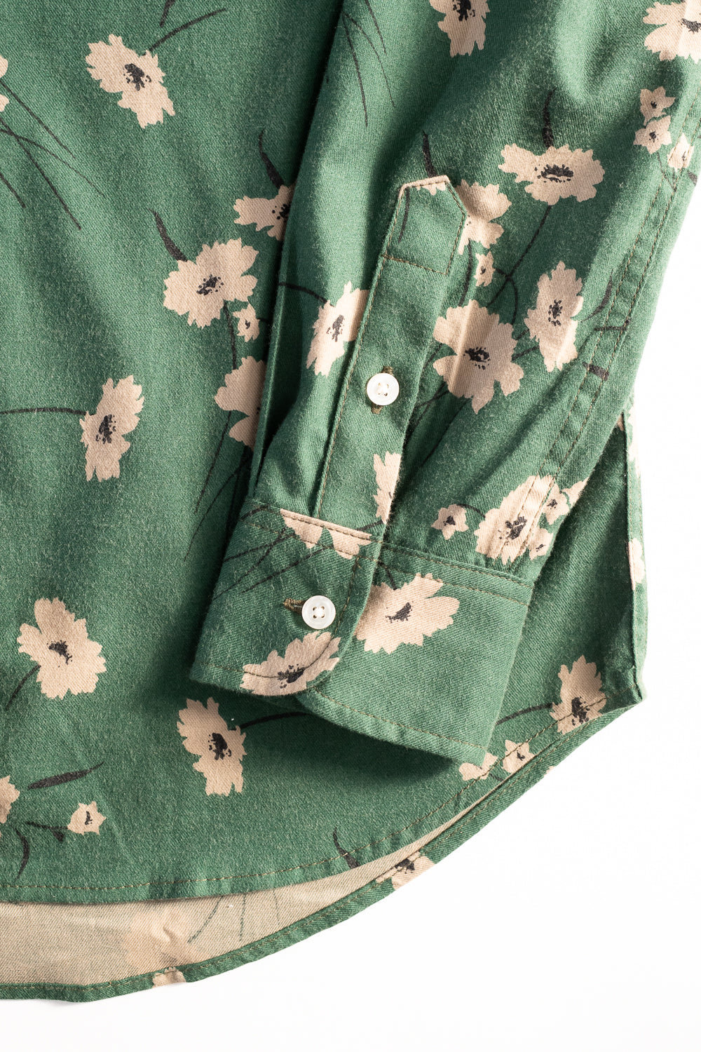 Oxford Shirt Floral - Emerald