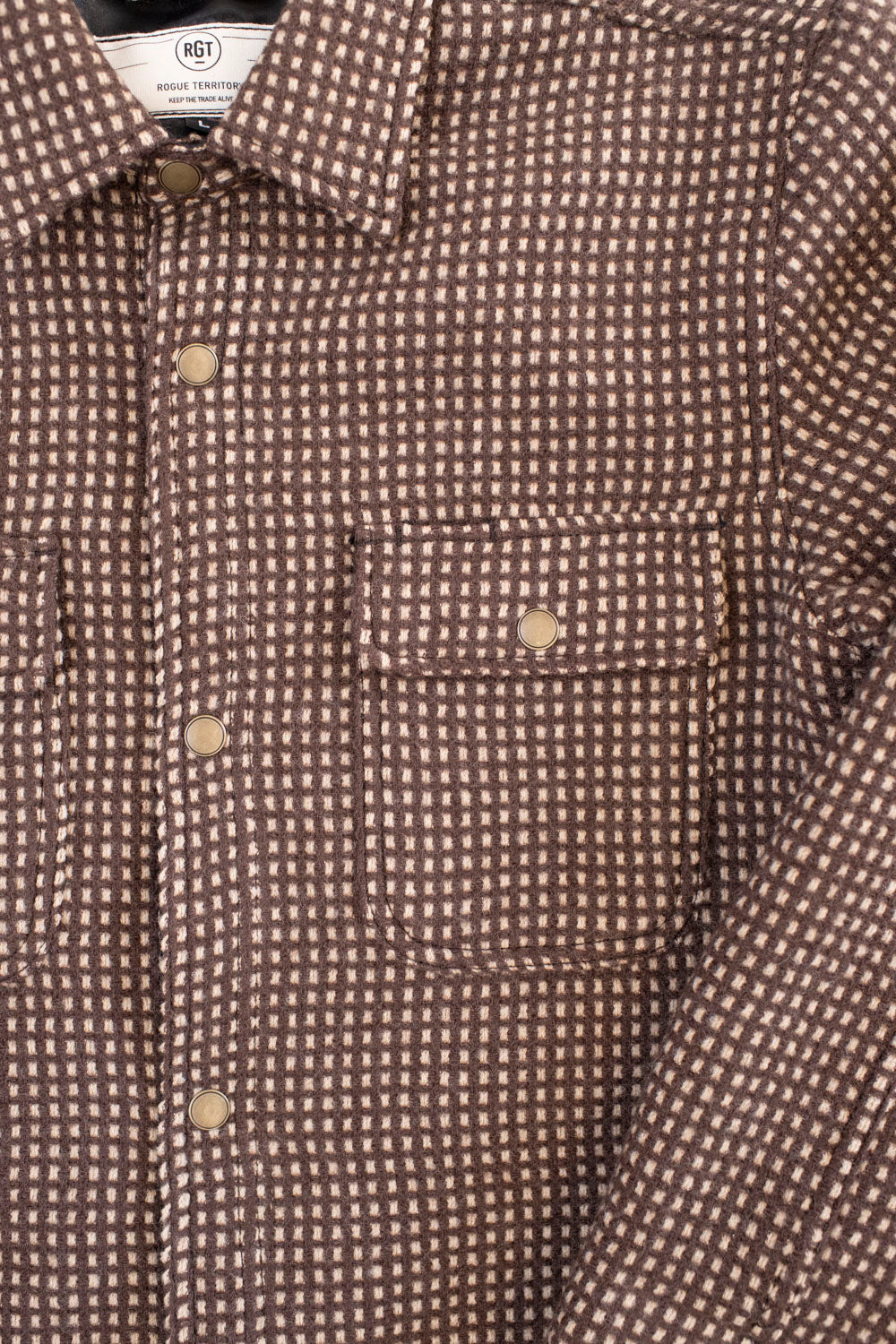 Field Shirt Lined Wool Dot - Brown