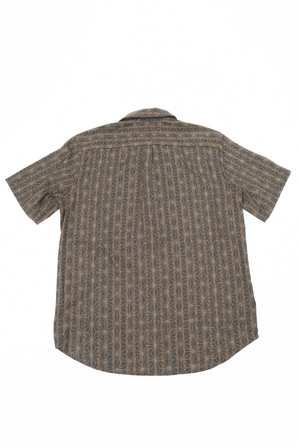 Oxford Shirt Asanoha Star - Brown