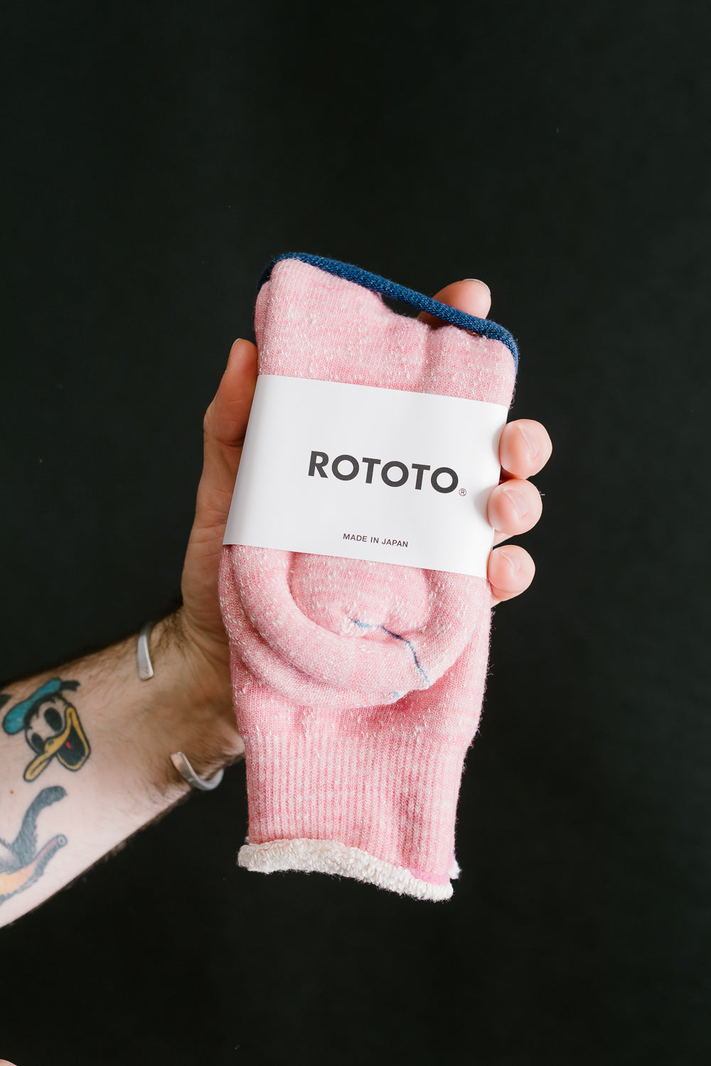 R1001 - Double Face Crew Socks Merino Wool OG - Light Pink