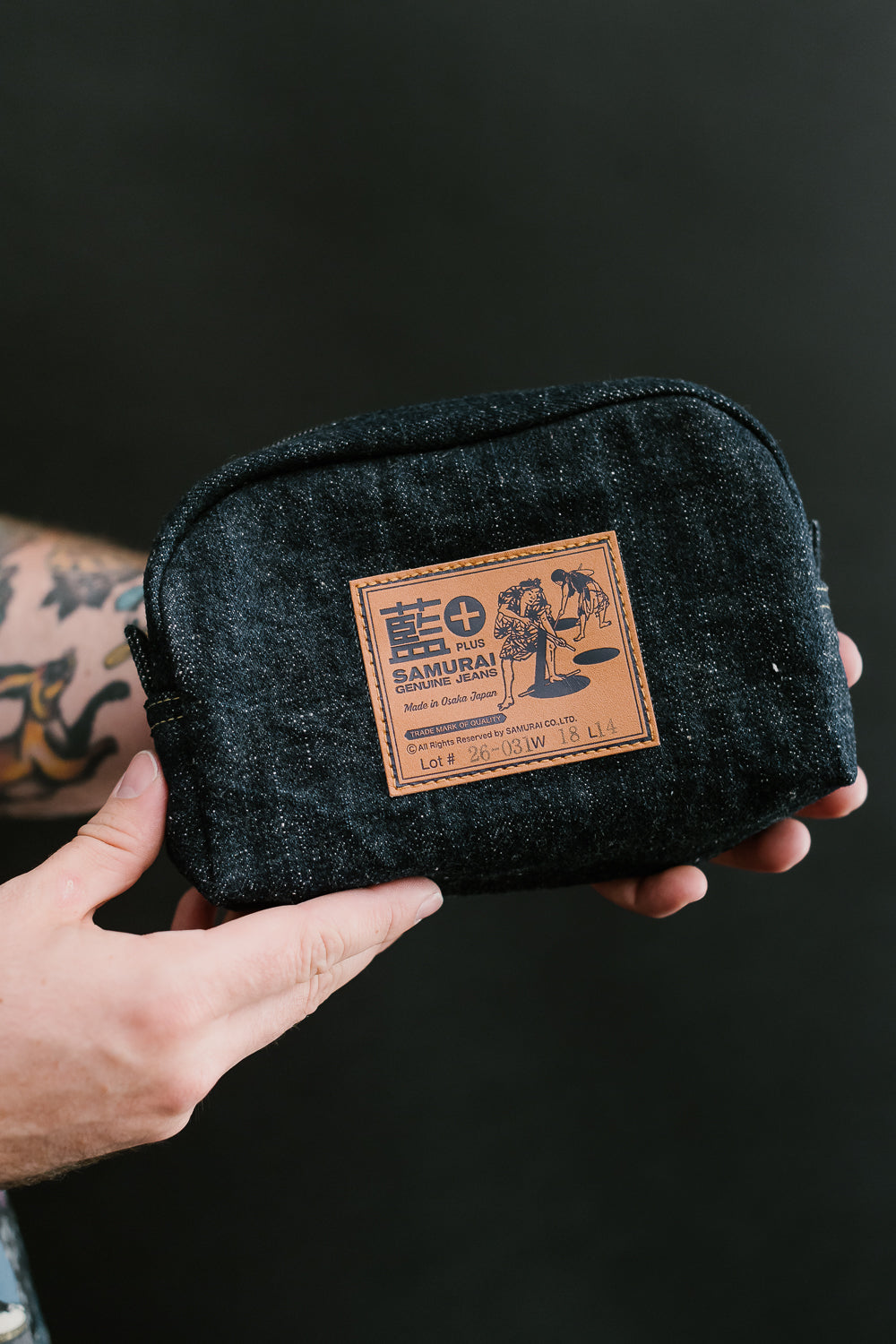 SJDP23-AI - 18oz Denim Pouch - Indigo