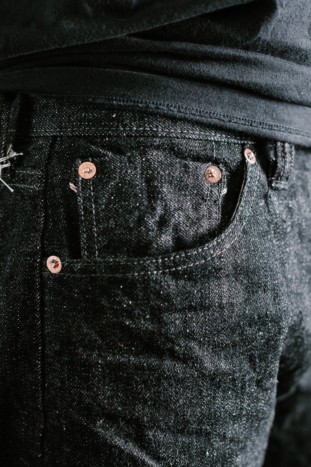 Men's Skinny Fit Raw Denim Jeans (Black) – G-Style USA