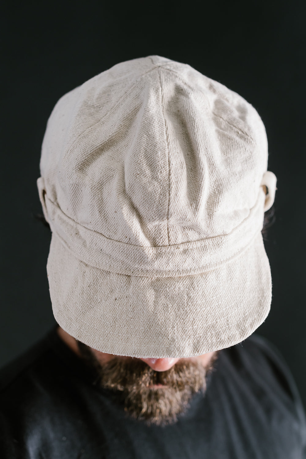 SJ201WC-710SCKI - 18oz Denim Workman's Cap - Ecru | James Dant