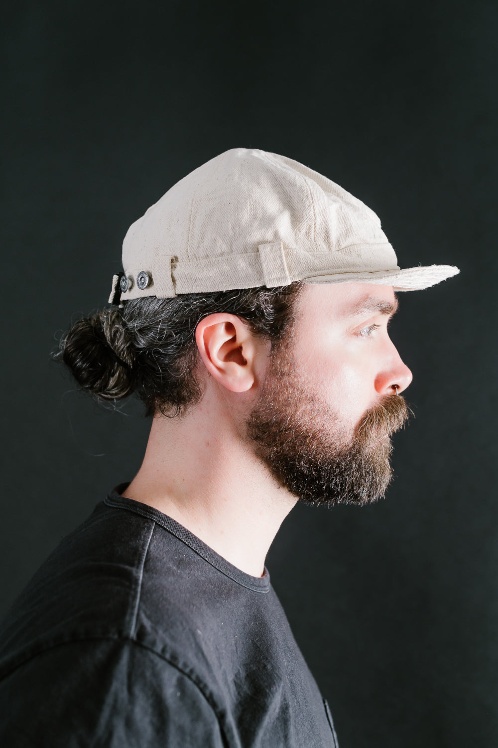 SJ201WC-710SCKI - 18oz Denim Workman's Cap - Ecru | James Dant