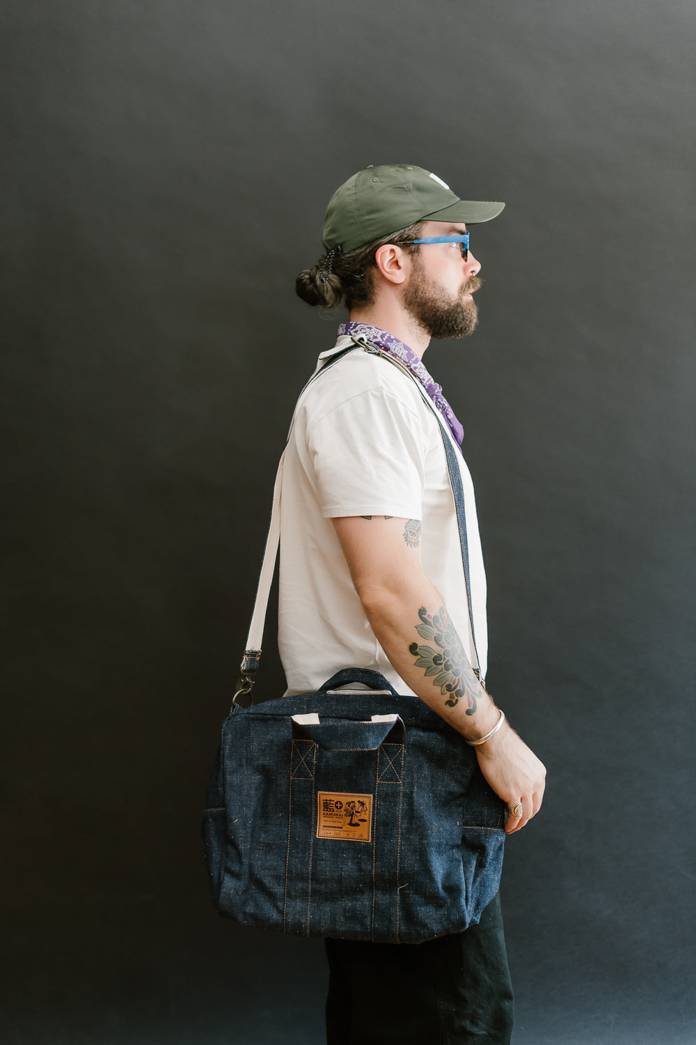 SJDBB24-AI - Denim Boston Bag - Indigo