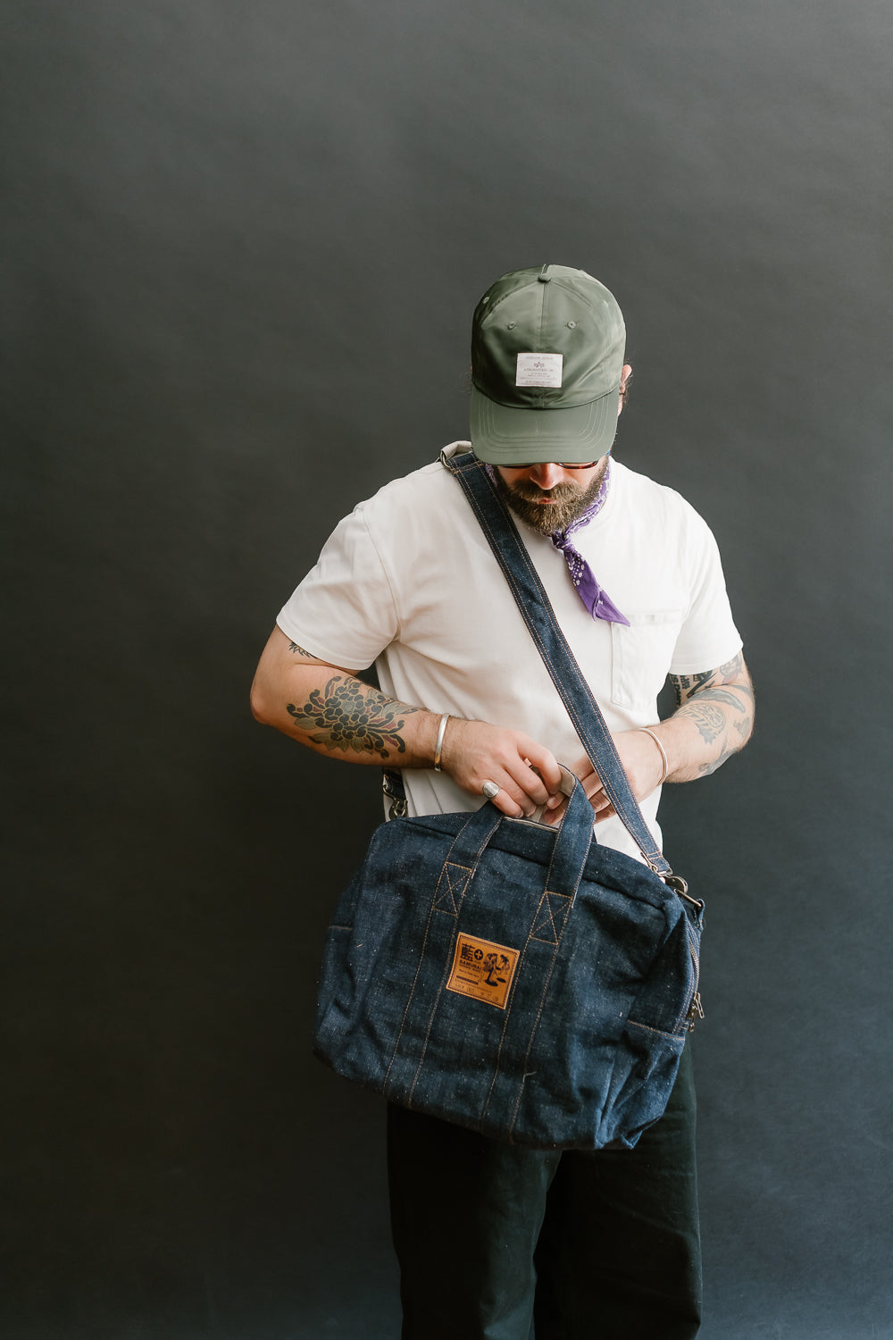 SJDBB24-AI - Denim Boston Bag - Indigo