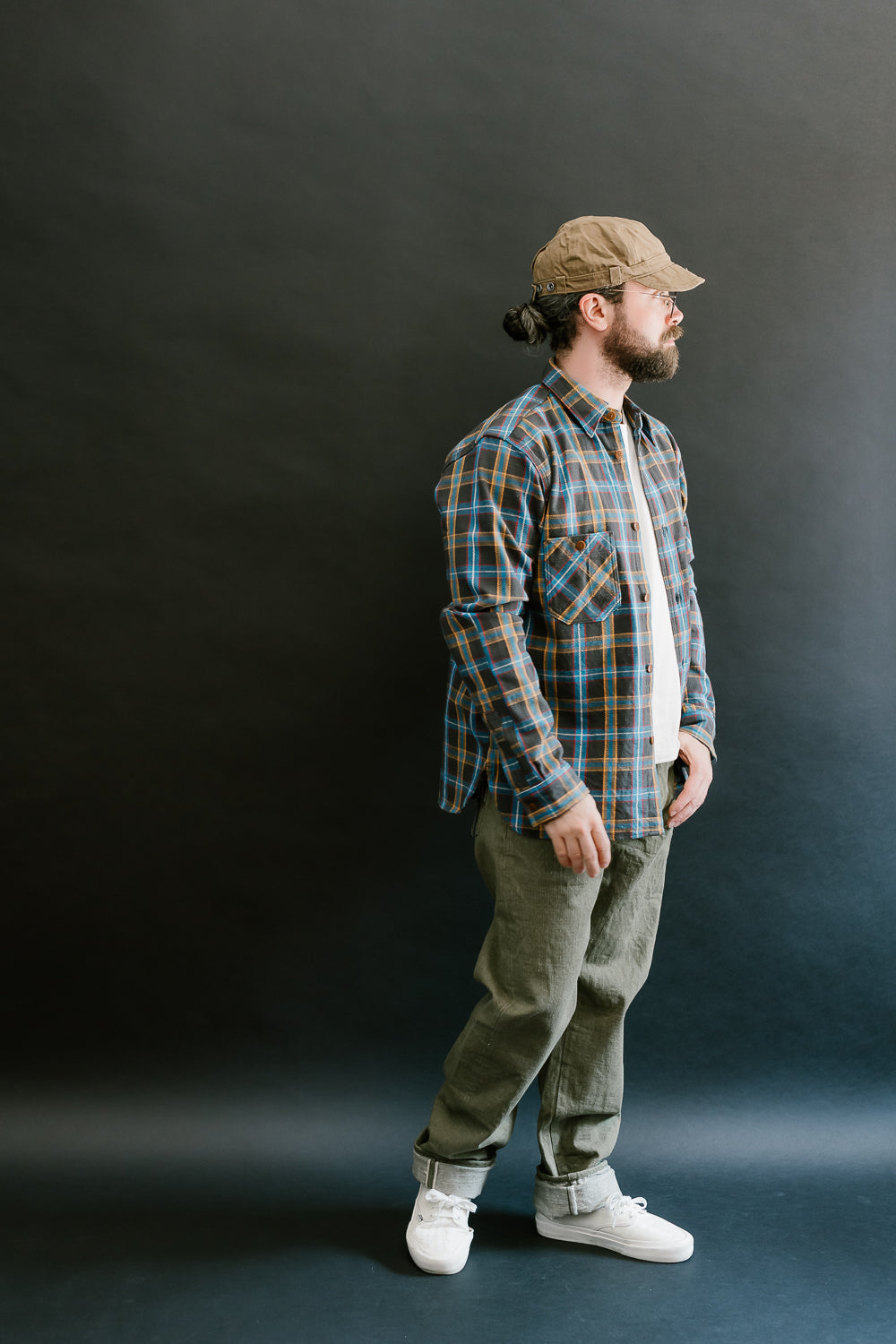 SNL24-01CONW- Contest Flannel Work Shirt - Brown