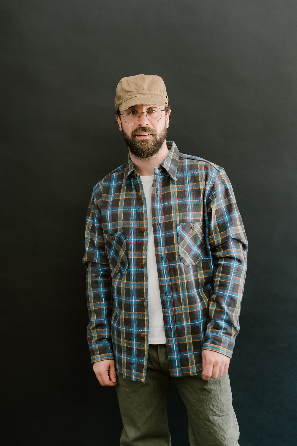 SNL24-01CONW- Contest Flannel Work Shirt - Brown