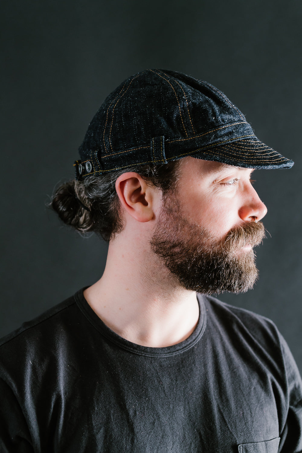 SJ201WC - 5000VX17OZ - Denim Workman's Cap - Indigo | James Dant