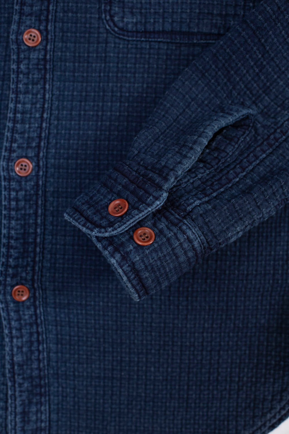 5689 - Stitched Sashiko Shirt - Indigo