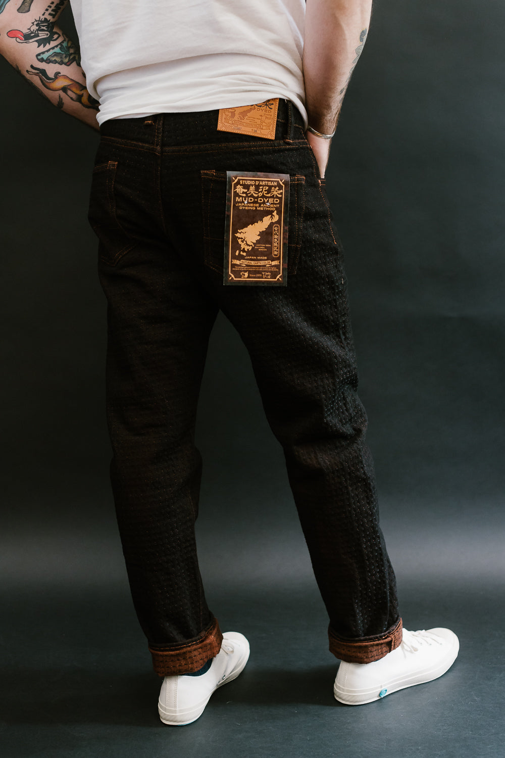 Studio D'artisan Slim Tapered Pants Men's Amami Dorozome EASTERNER