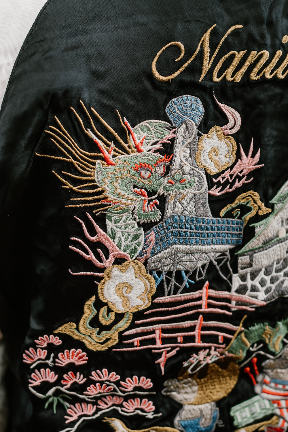 Sukajan Embroidery Souvenir Jacket Japanese Traditional 