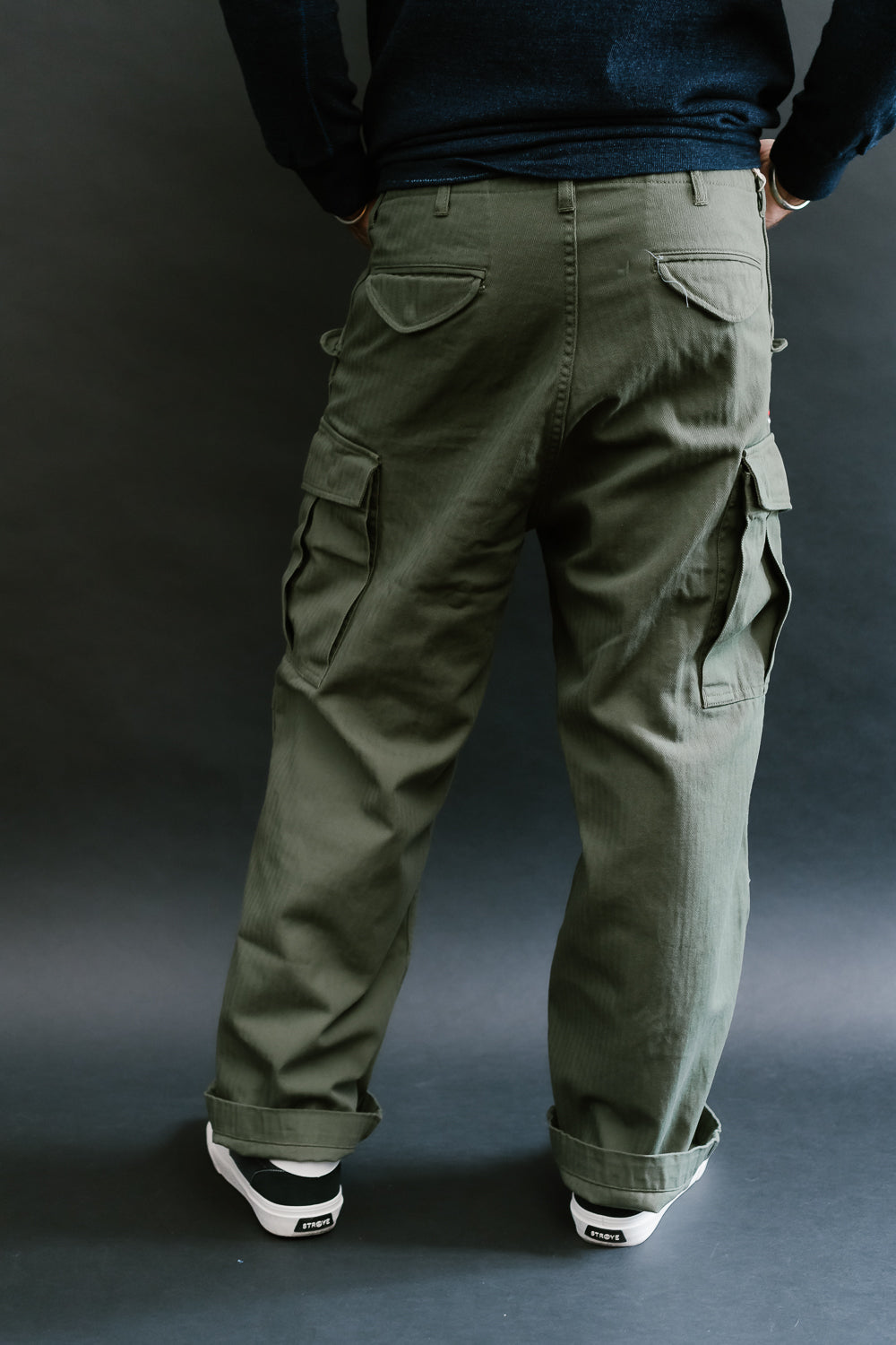 TNK305ARGR - Herringbone M65 Pants - Army Green