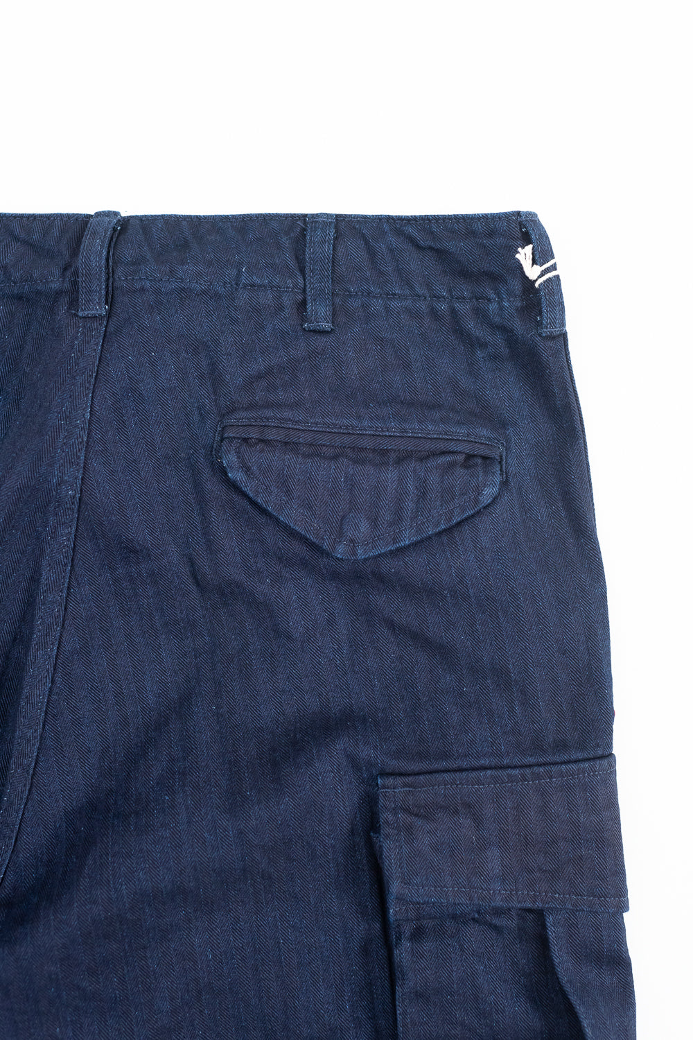 TNK305IDID - Herringbone M65 Pants - Indigo x Indigo