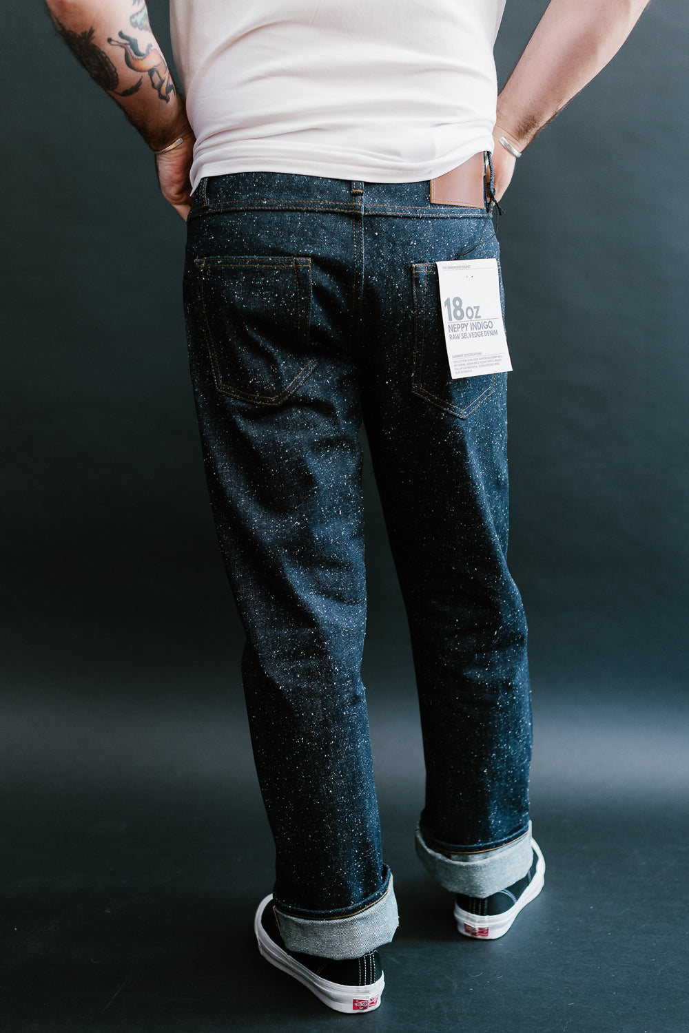 Unbranded loads up on texture with their brand new 18oz Neppy Indigo  selvedge denim. Available now at Blue Owl.⁠ ⁠ The heavyweight fa