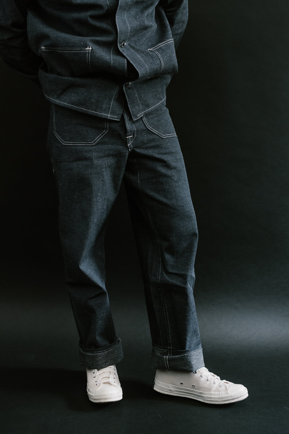 Lot 1223 - Forty and Eight Horse Guard Pants - Indigo | James Dant