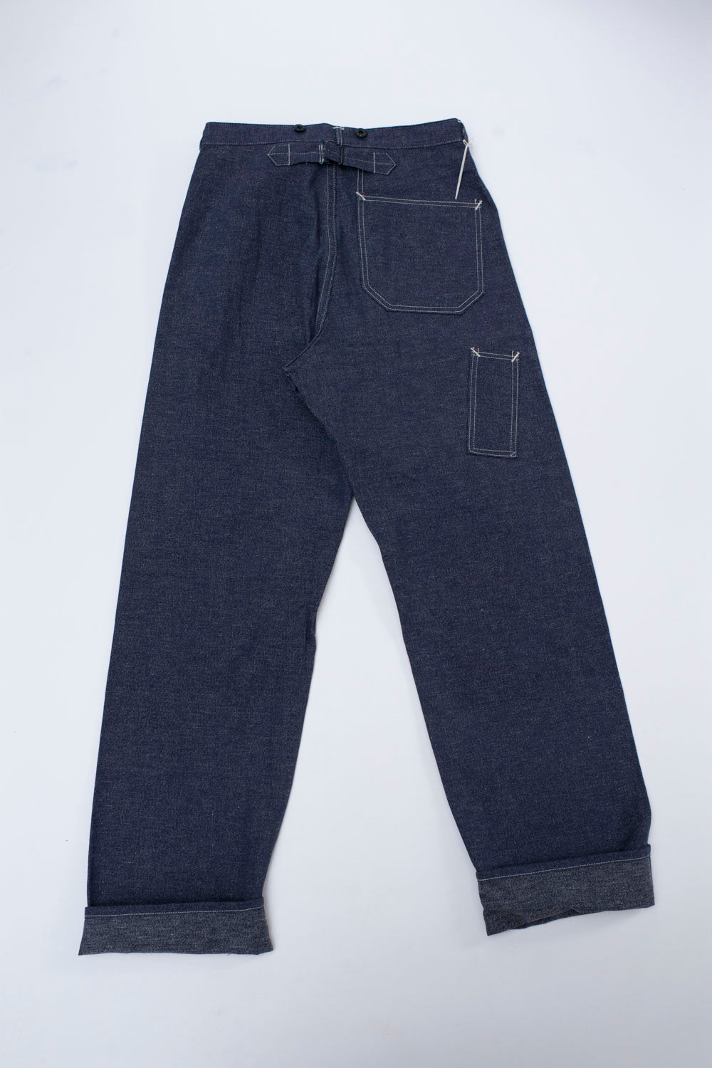 Lot 1223 - Forty and Eight Horse Guard Pants - Indigo | James Dant