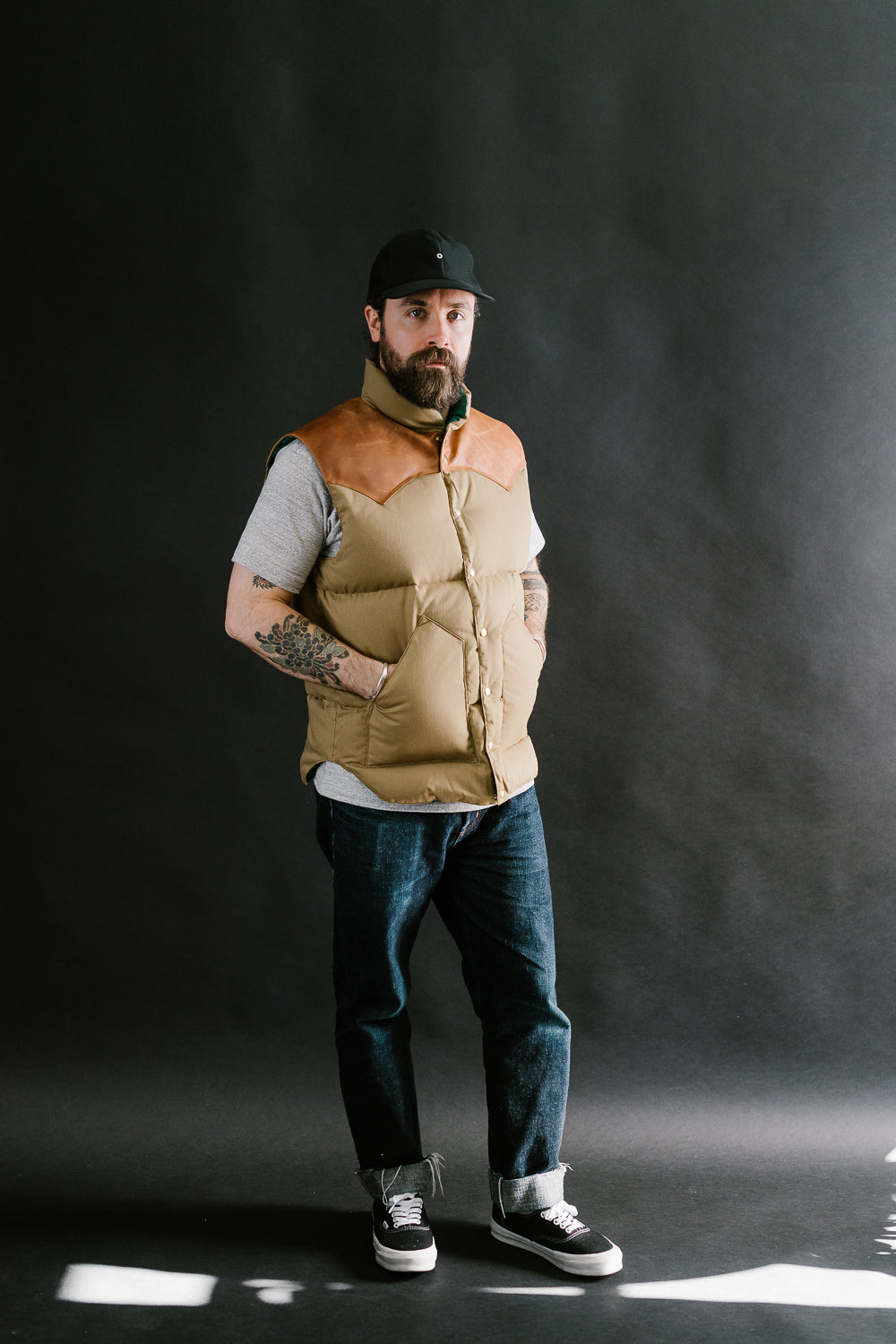 Lot 2199 - Rocky Mountain x Warehouse Dobby Twill Vest - Brown