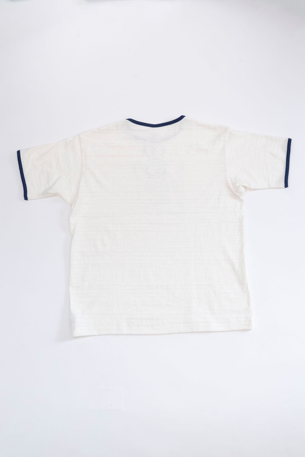 Lot 4059 - O-ring Ringer T-Shirt - Cream, Navy | James Dant