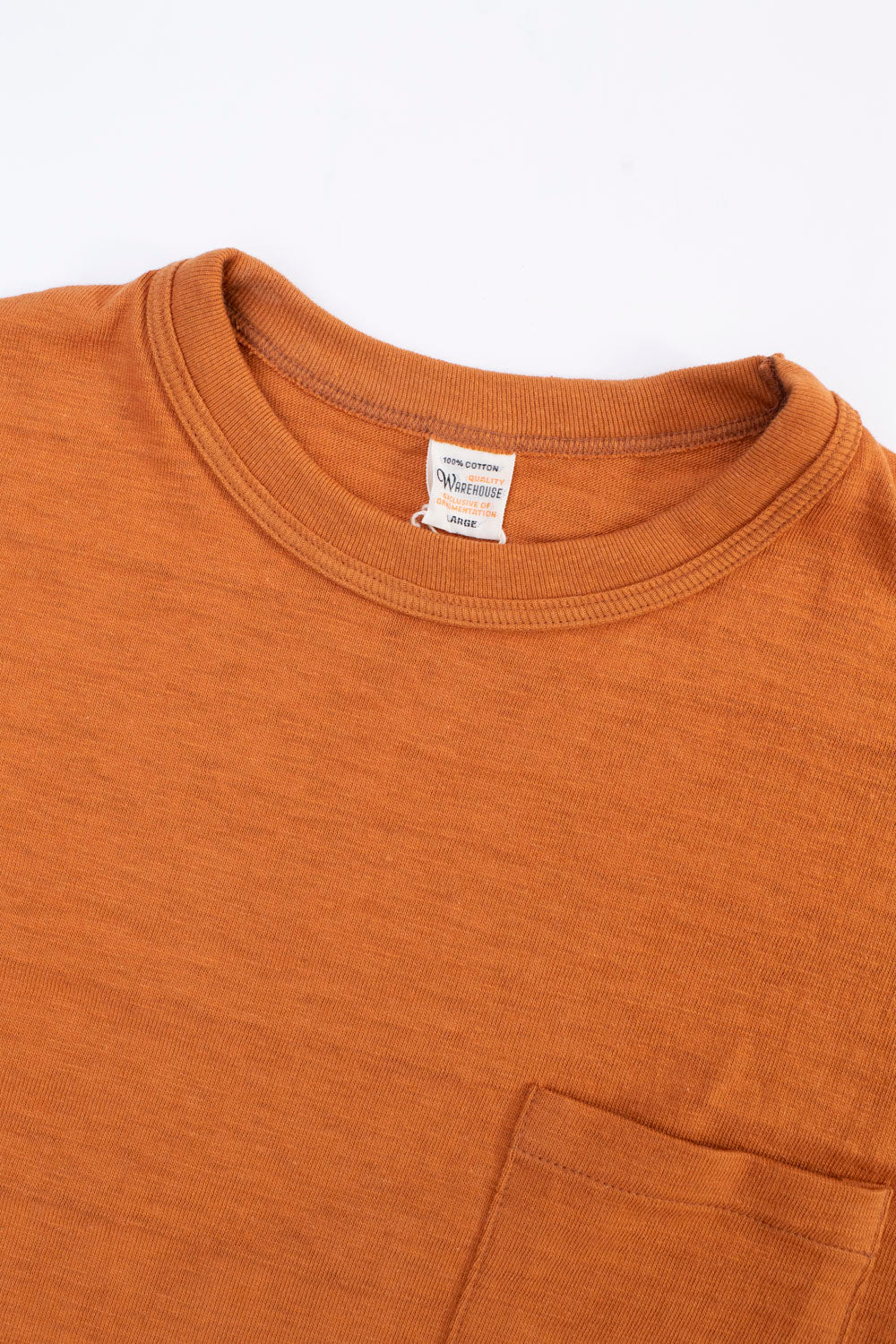 Lot 4601P - Slubby Cotton Pocket T-Shirt - Dark Orange