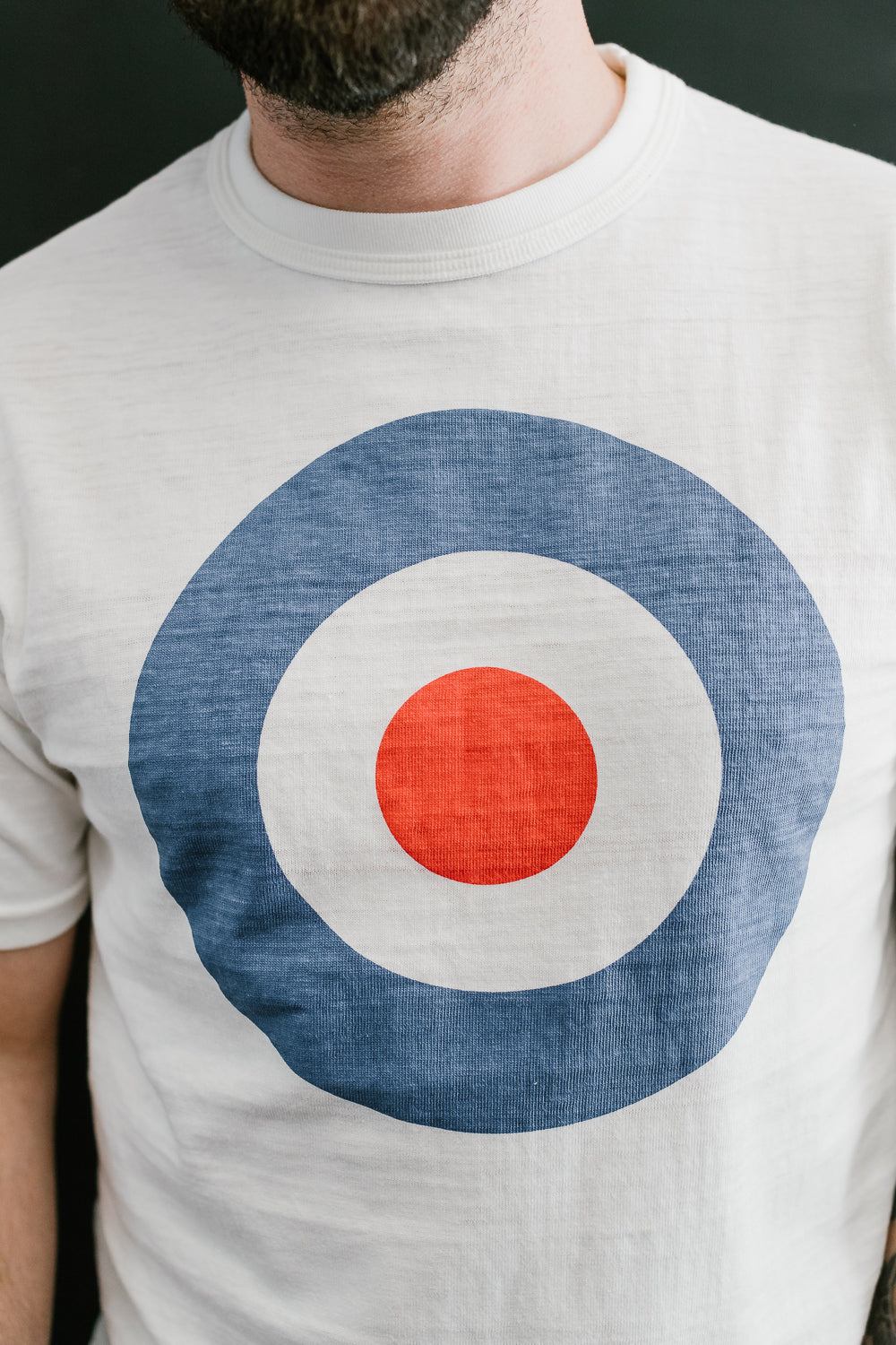 Lot 4601 - Target Mark Print Pocket T-Shirt - Off White | James Dant
