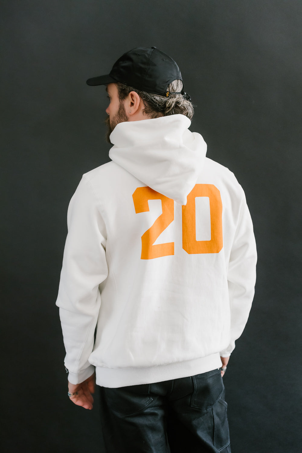 Lot 484 - Heavyweight Hooded Sweatshirt No. 20 - Off White