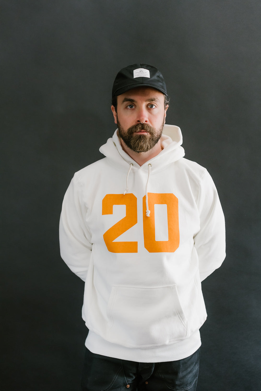 Lot 484 - Heavyweight Hooded Sweatshirt No. 20 - Off White