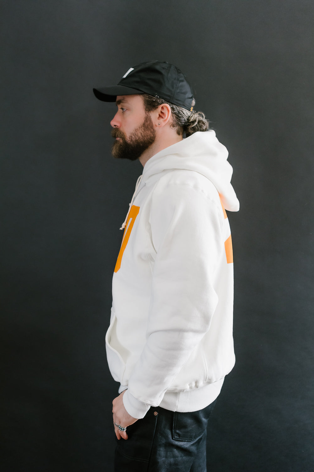 Lot 484 - Heavyweight Hooded Sweatshirt No. 20 - Off White