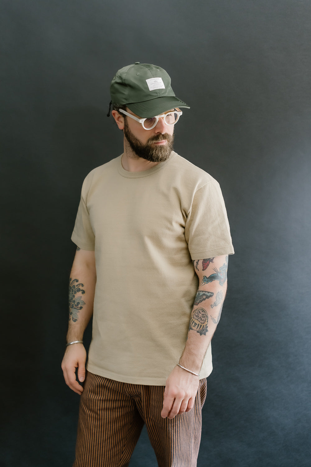 Double Heavyweight Crewneck T-Shirt - Tan