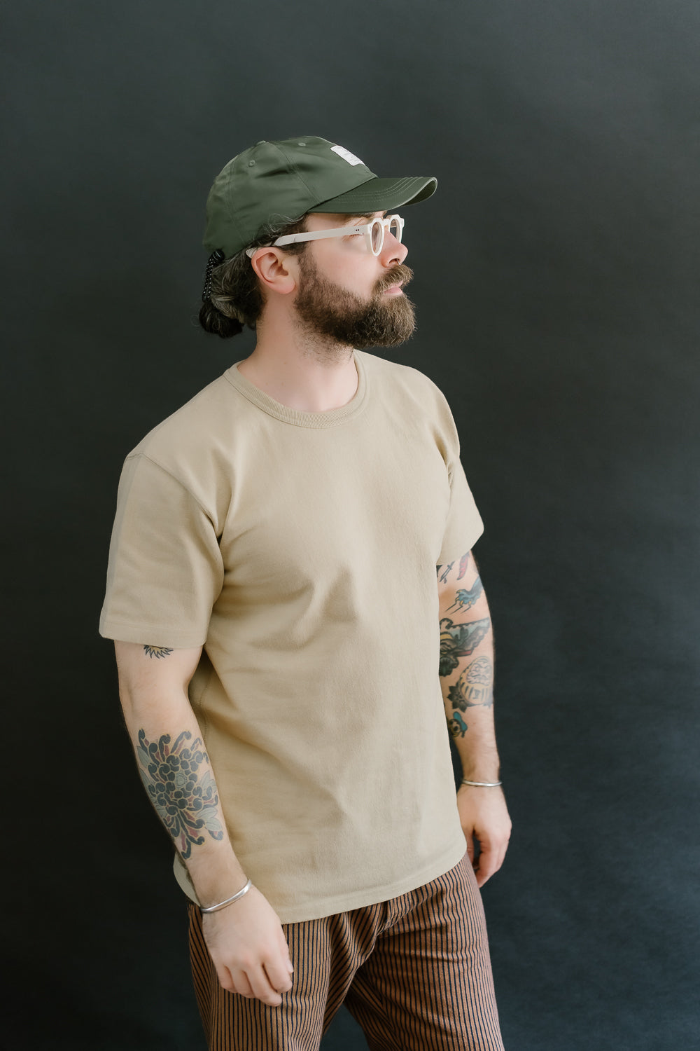 Double Heavyweight Crewneck T-Shirt - Tan