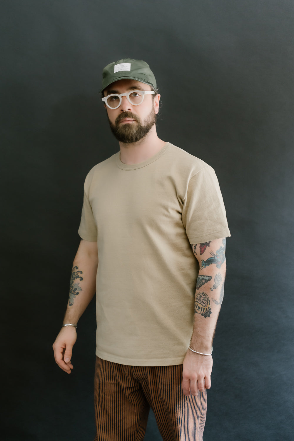 Double Heavyweight Crewneck T-Shirt - Tan