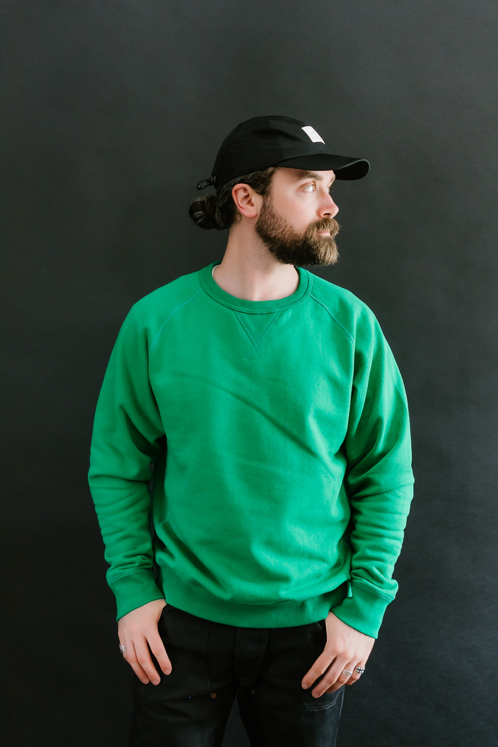 Pullover Crew Neck - Super Looper French Terry - Green