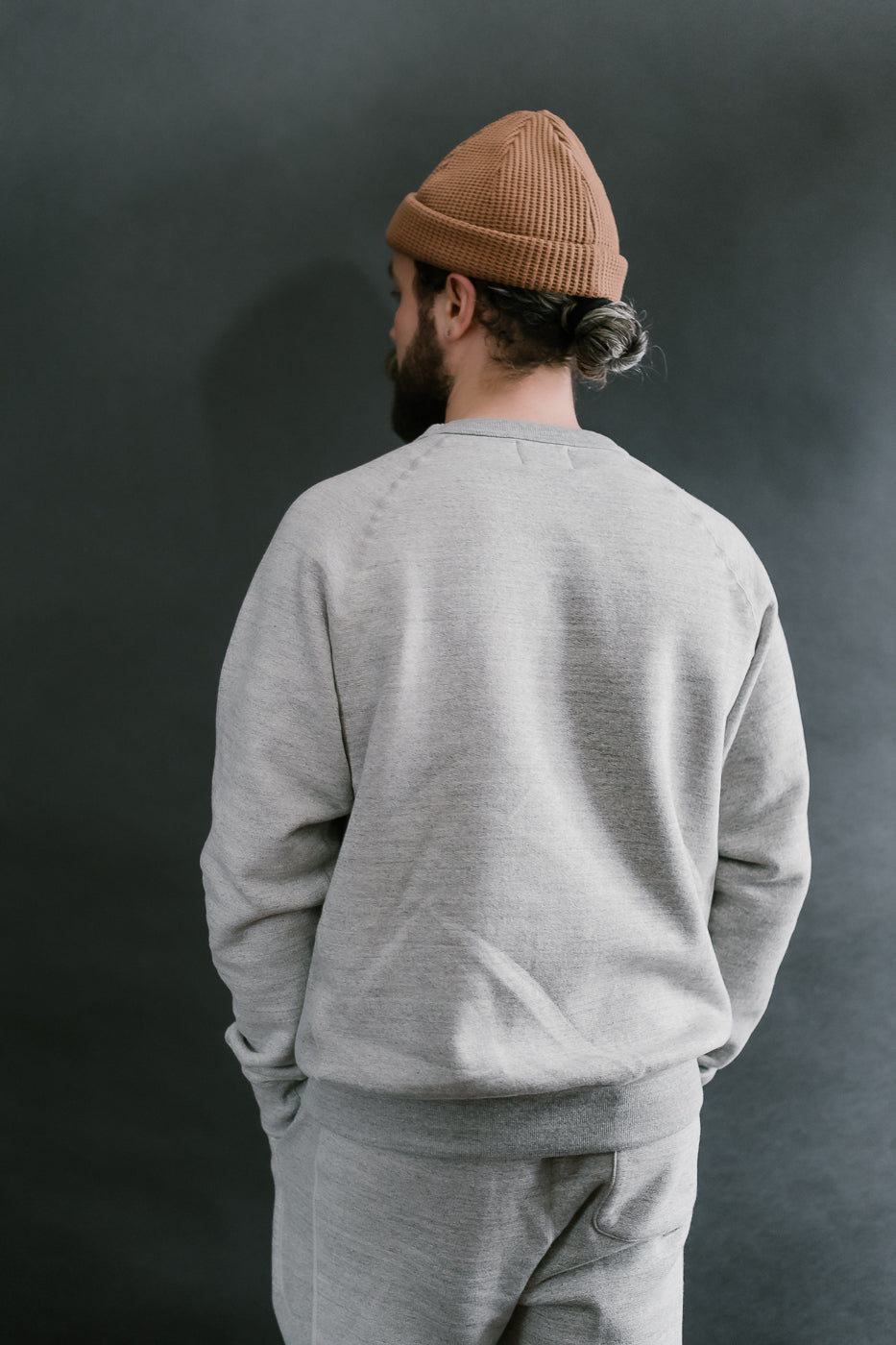 Pullover Crewneck Fleeced Foxfibre® - Heather Grey