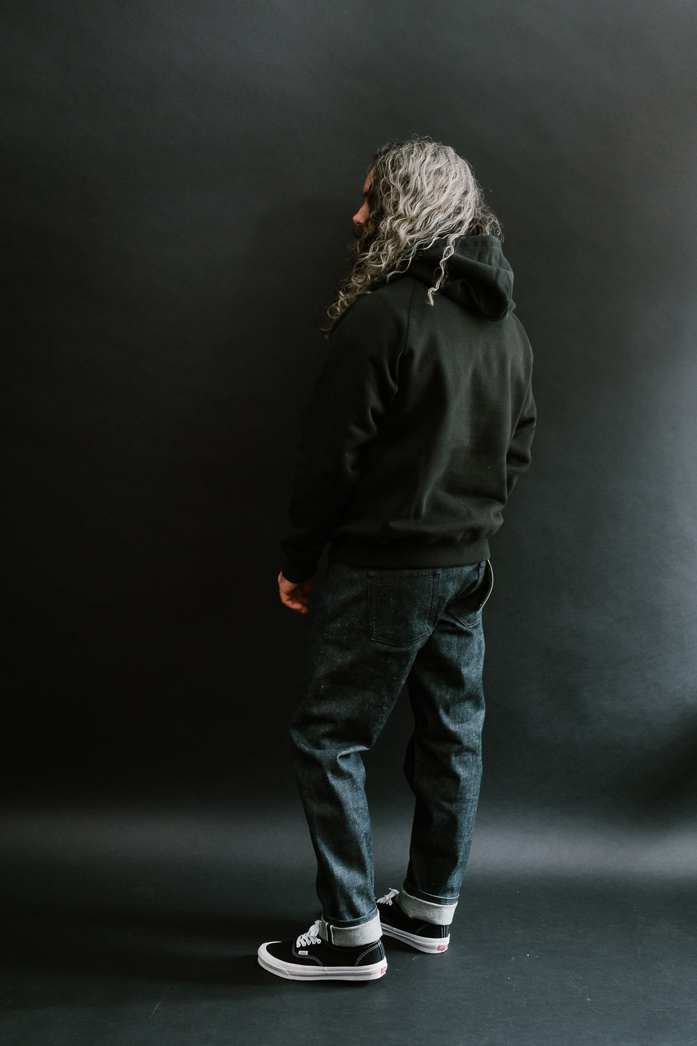 Double Heavyweight Terry French Hoodie | Dant - Pullover Sumi James 701gsm Black