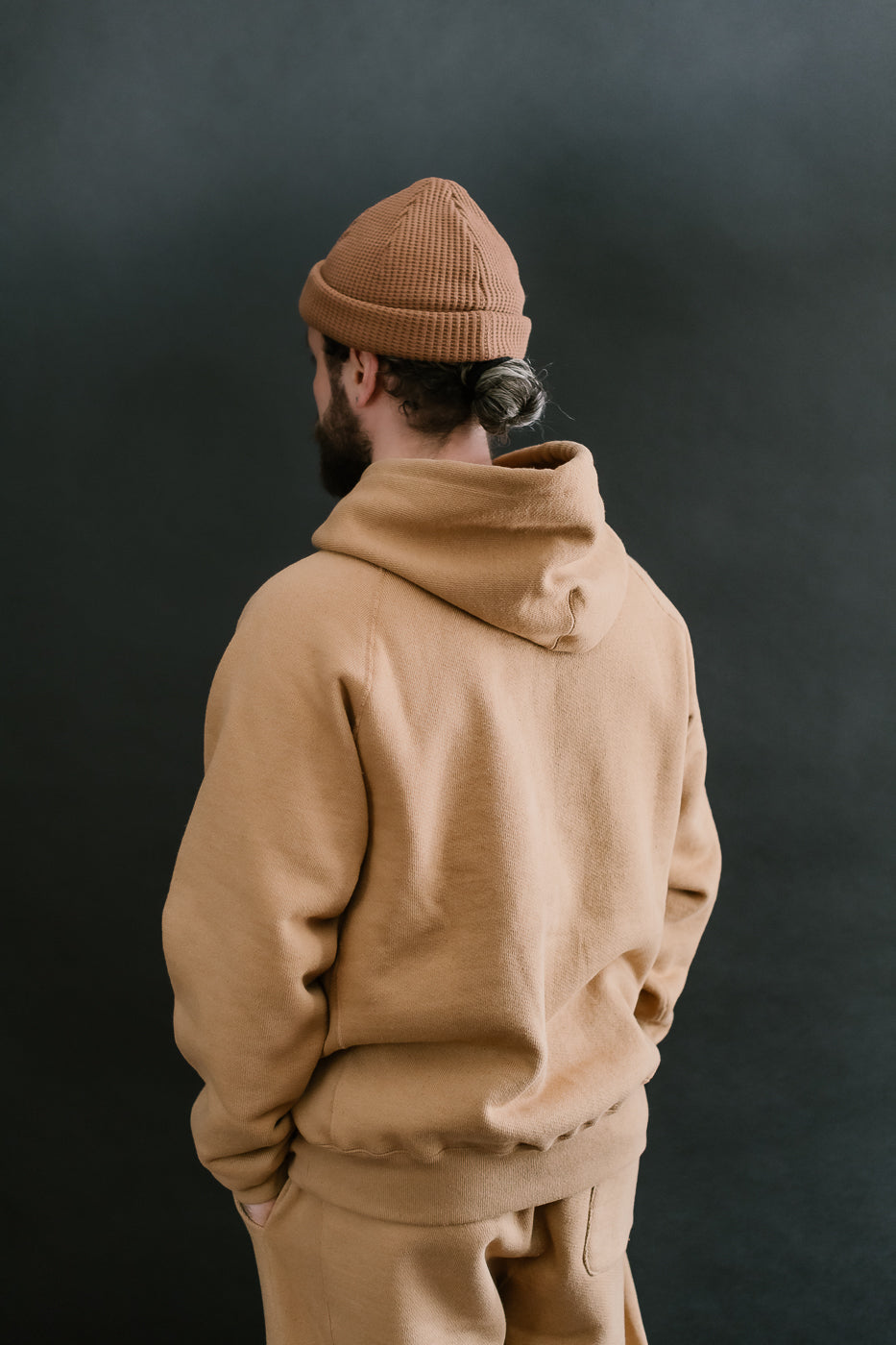 Pullover Hoodie 825gsm Double Heavyweight French Terry Foxfibre® - Coyote 80