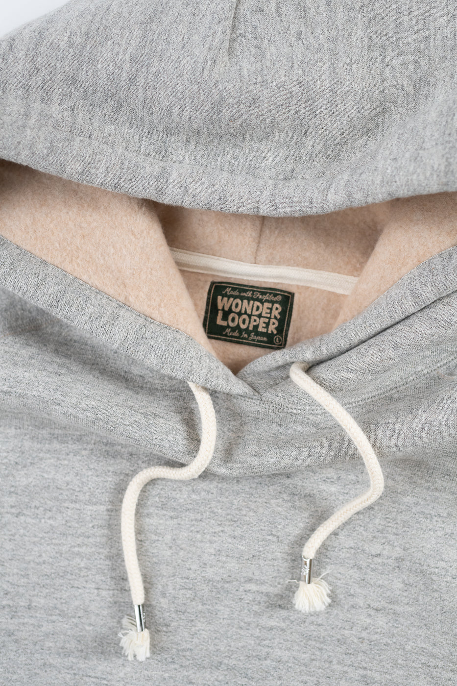 Pullover Hoodie Fleeced Foxfibre® - Heather Grey