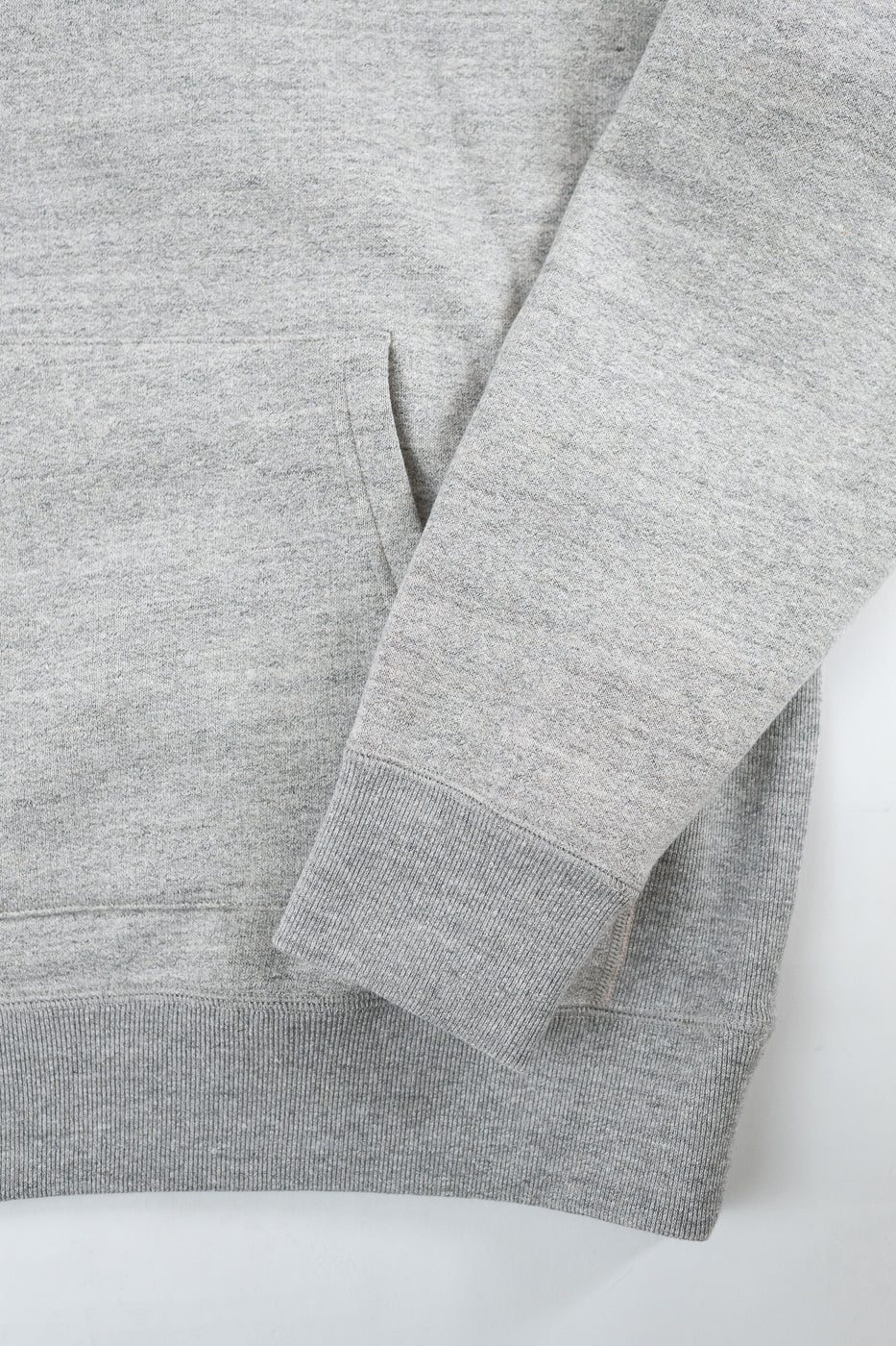 Pullover Hoodie Fleeced Foxfibre® - Heather Grey